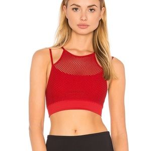 Alala Seamless Sports Bra in Ruby
